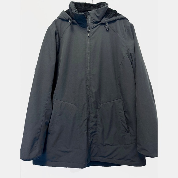 Duluth Trading Co Frostmite Coat womens Black Minky sz XL - Picture 5 of 10